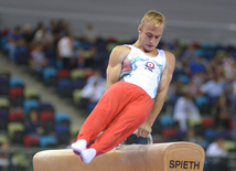 Kişi idman gimnastikası üzrə 22-ci Bakı Çempionatı və Birinciliyi. Bakı, Azərbaycan, 02 oktyabr 2015